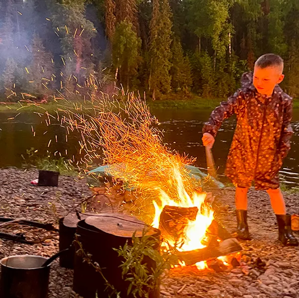 Перекус и купание